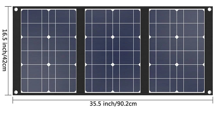 High Efficiency Mini Outdoor Portable Solar Panel 12v 18V  50w Foldable Solar Panels Flexible 60Watt 100watt for Camping Rving-5