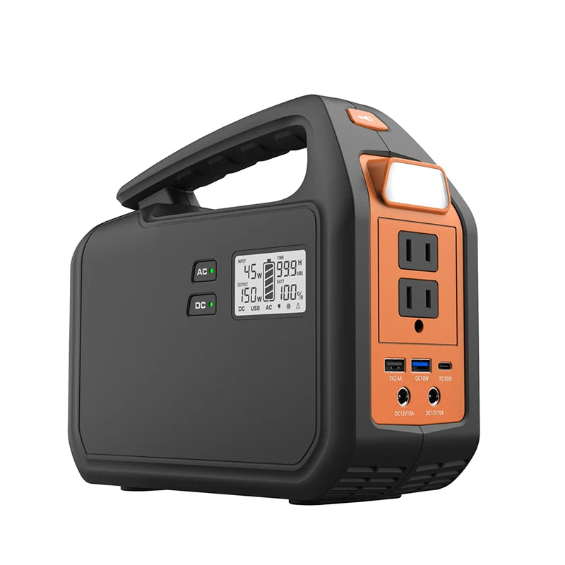 155Wh Off-grid Portable Battery System Home Outdoor Backup Supply Camping Solar Power Station 220V Solar Power Generator-6