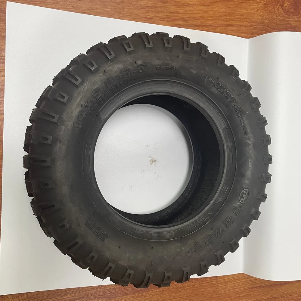 TUOVT 14x5.0-6.5 Off-road Vacuum Tire for FLJ X14 E2 K14 X7 Electric Scooter Tubeless Tire-5
