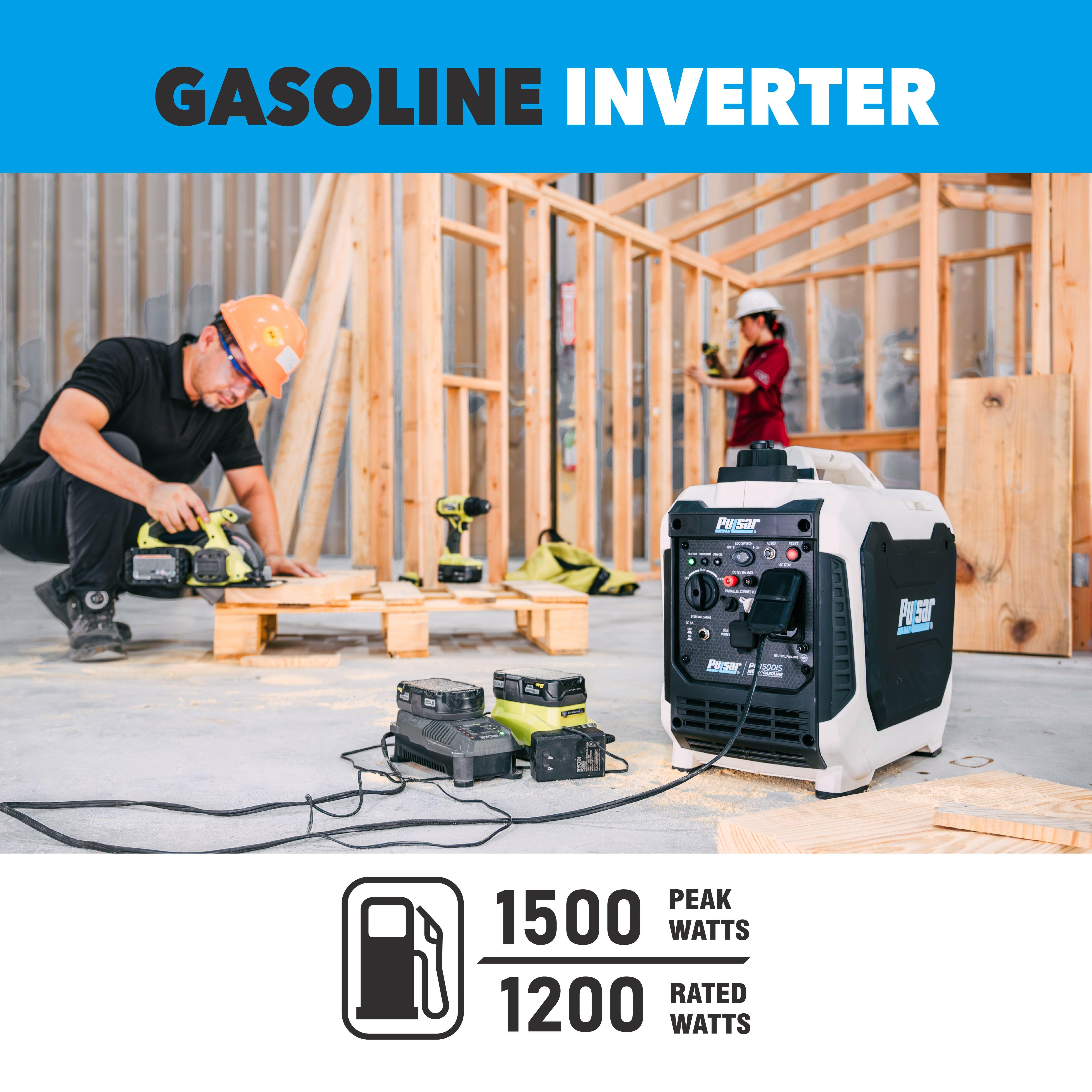 Pulsar PG1202s 1200W Peak 900W Rated Portable Gas-Powered Generator-0