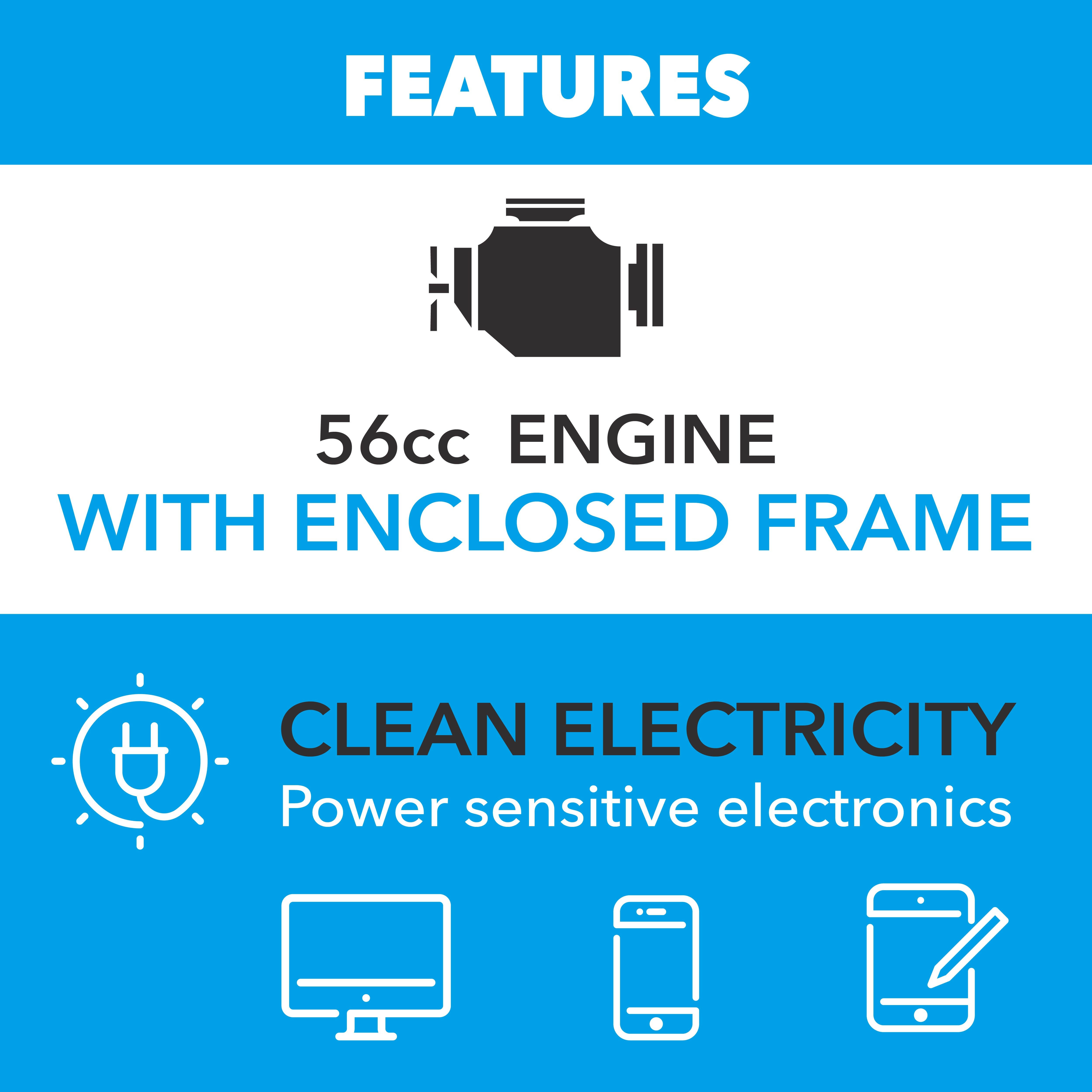 Pulsar PG1202s 1200W Peak 900W Rated Portable Gas-Powered Generator-4