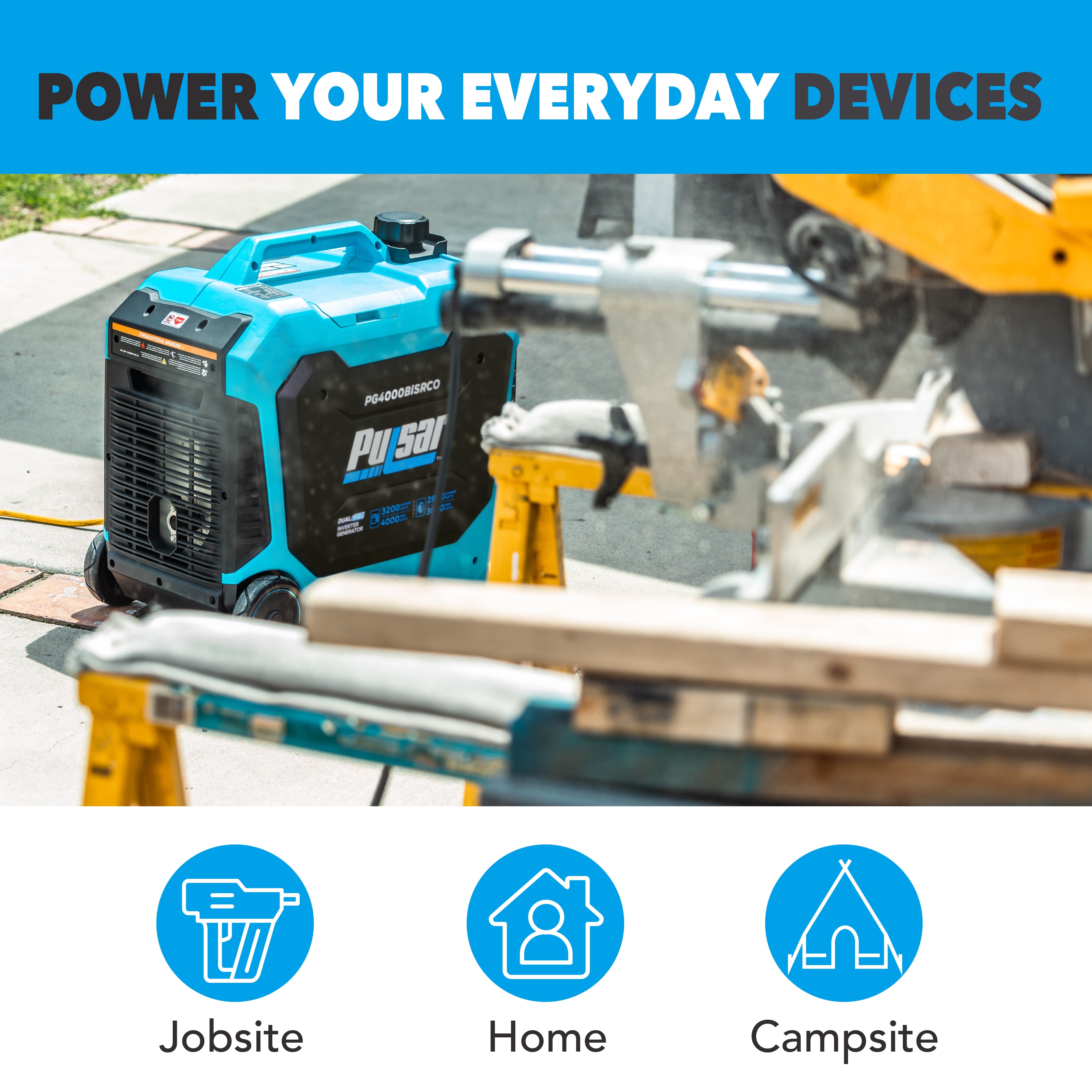 4000W Dual Fuel Inverter Generator with CO Sentry-2