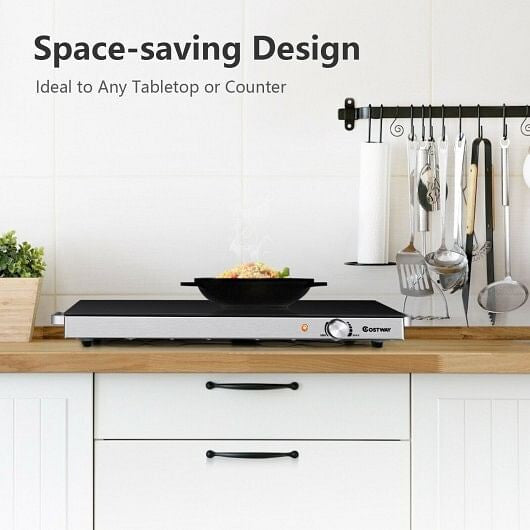 22 x 14 Inch Electric Warming Tray Hot Plate Dish Warmer with Adjustable Temperature-1