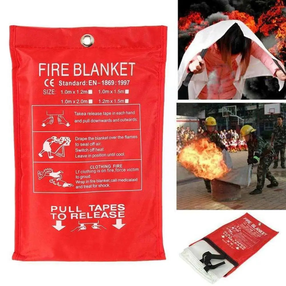 Fire Blanket Emergency Fiberglass Cloth – Georbella