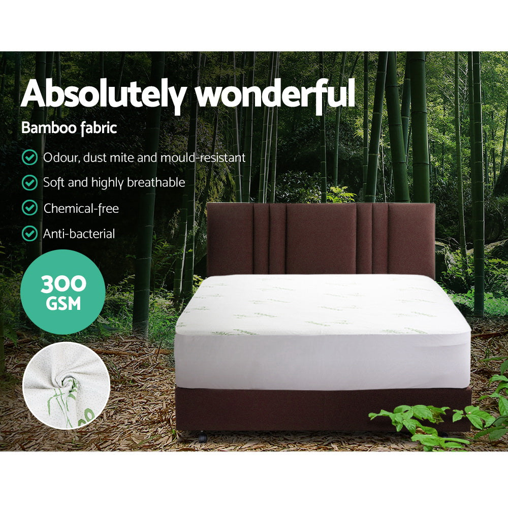NNEDSZ Bedding Giselle Bedding Bamboo Mattress Protector Double-3