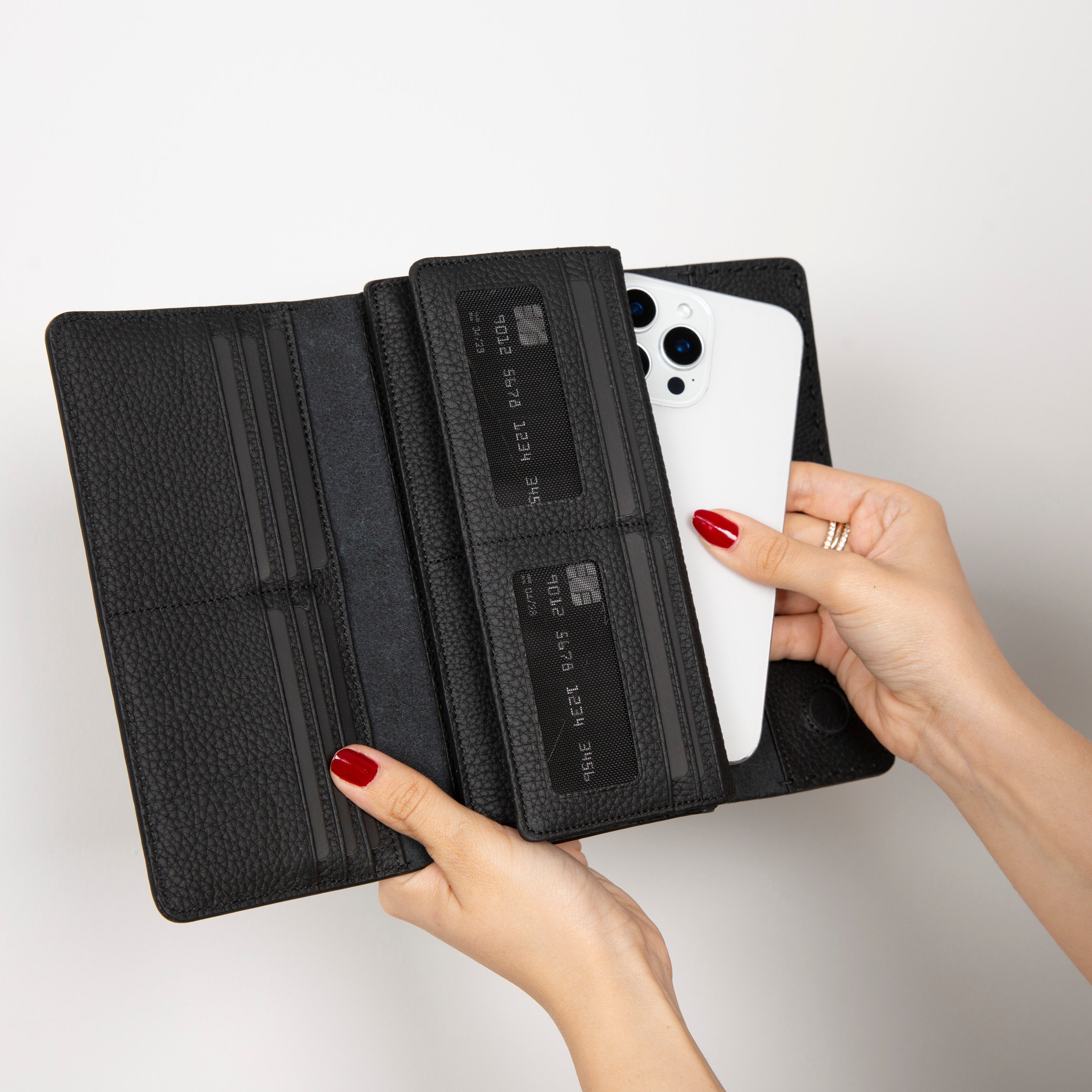 Nome Leather Wallet – 16 Card Slots & Phone Holder-0