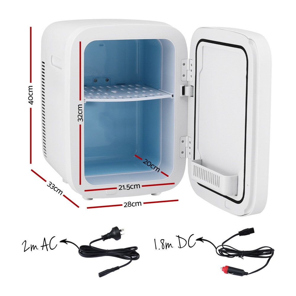 Glacio Mini Fridge Portable 22L White Electric Cooler Warmer Car Office 12V 220V-1