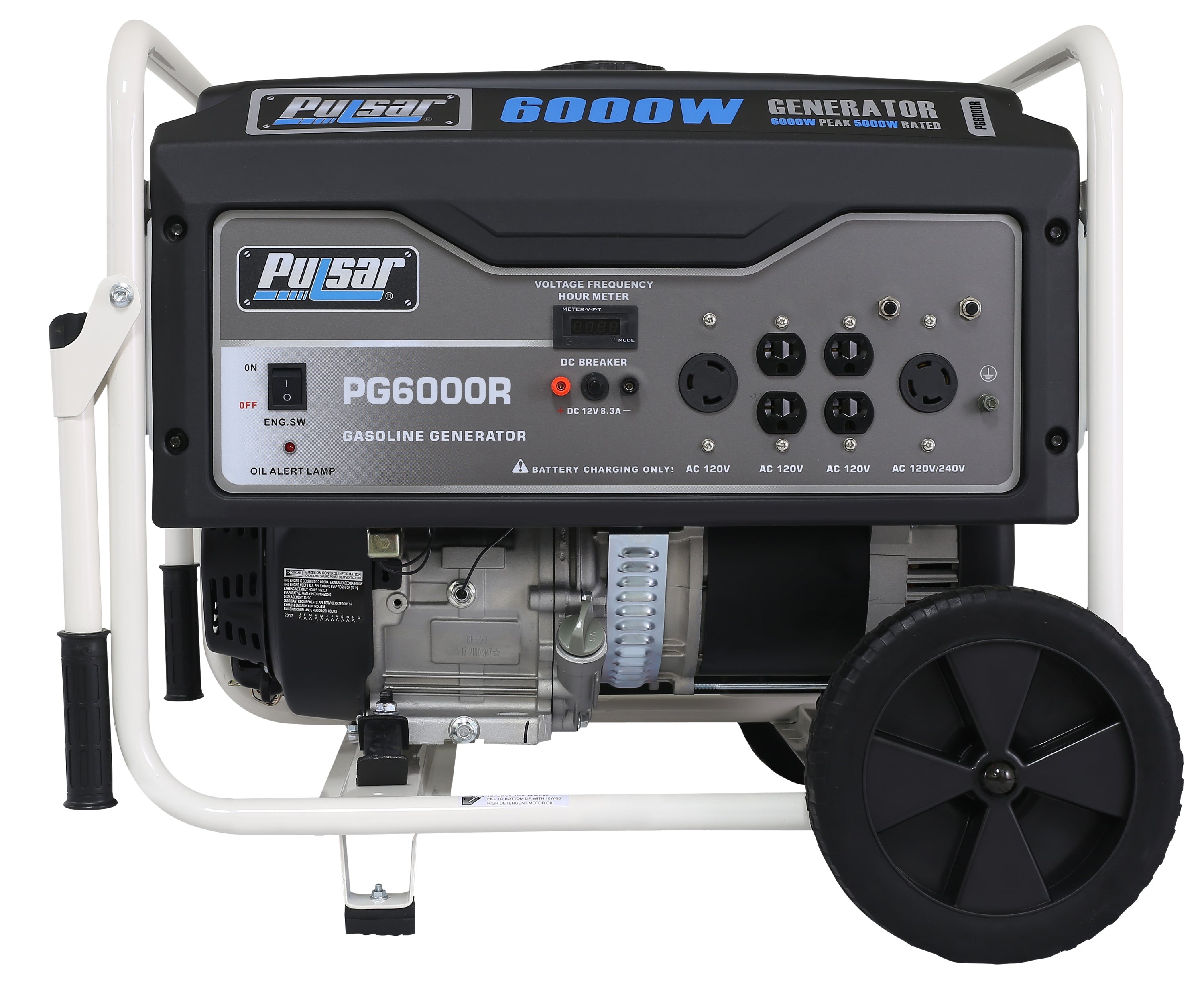 Pulsar 6000-Watt Gas Power Portable Generator (CARB)-0