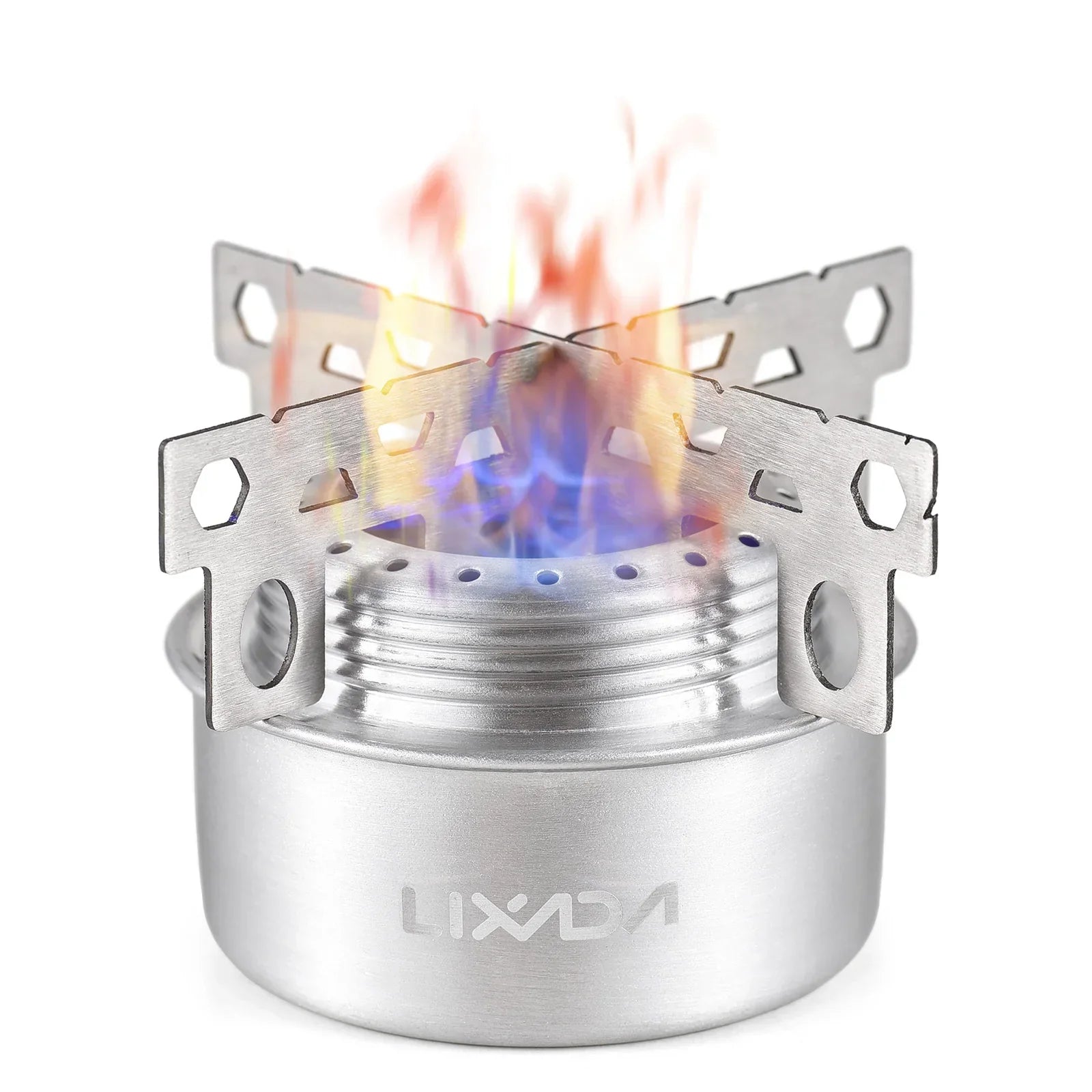 Alcohol Stove Set with Windshield Silver-2