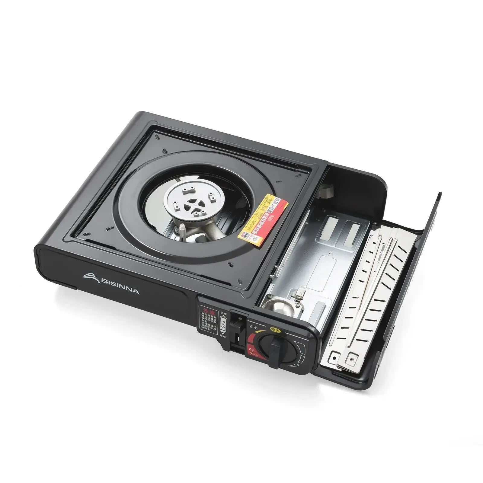 2900W Camping Cassette Stove Black-0