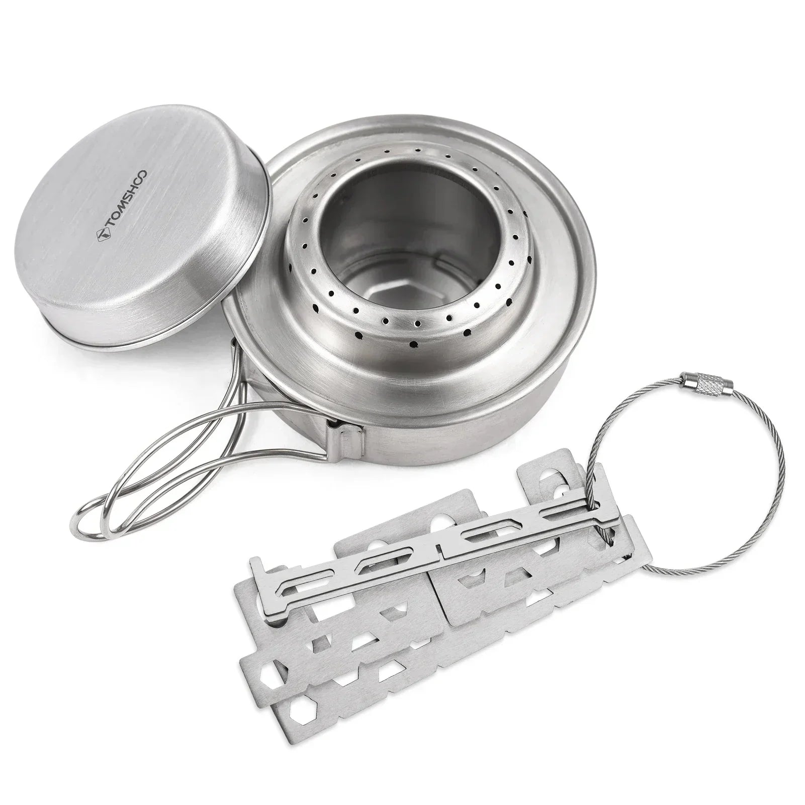 Camping Alcohol Stove w Cross Stand-0