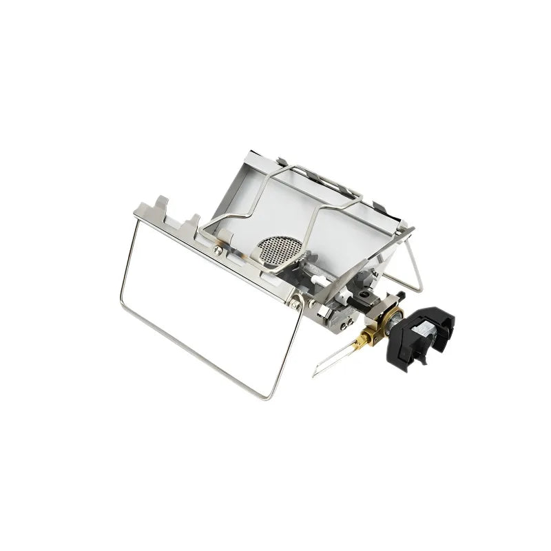 Camping Foldable Cartridge Stove Silver-3