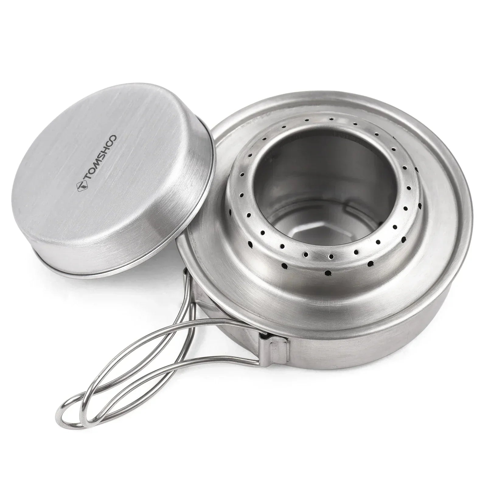 Camping Alcohol Stove w Cross Stand-1