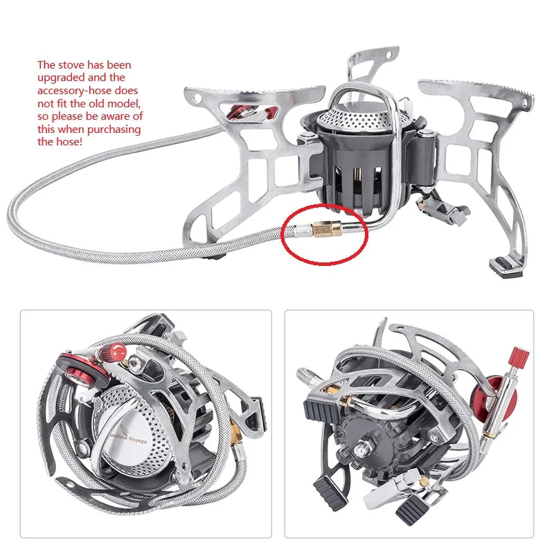 3500W Foldable Camp Gas Stove Silver-1
