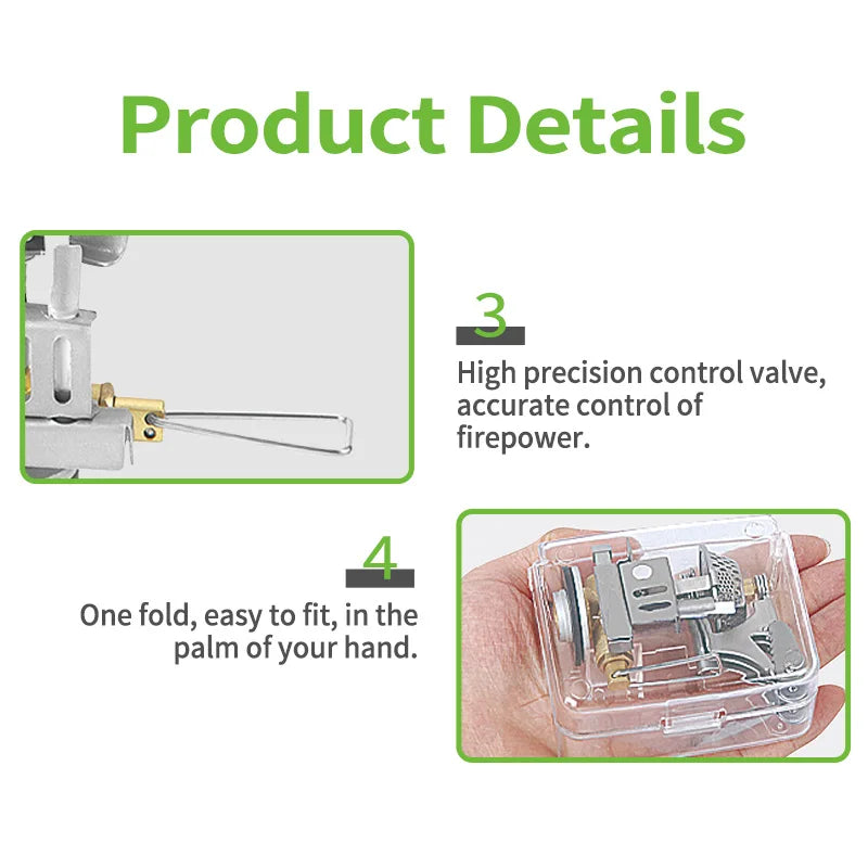 1940W Camping Gas Stove Silver-3