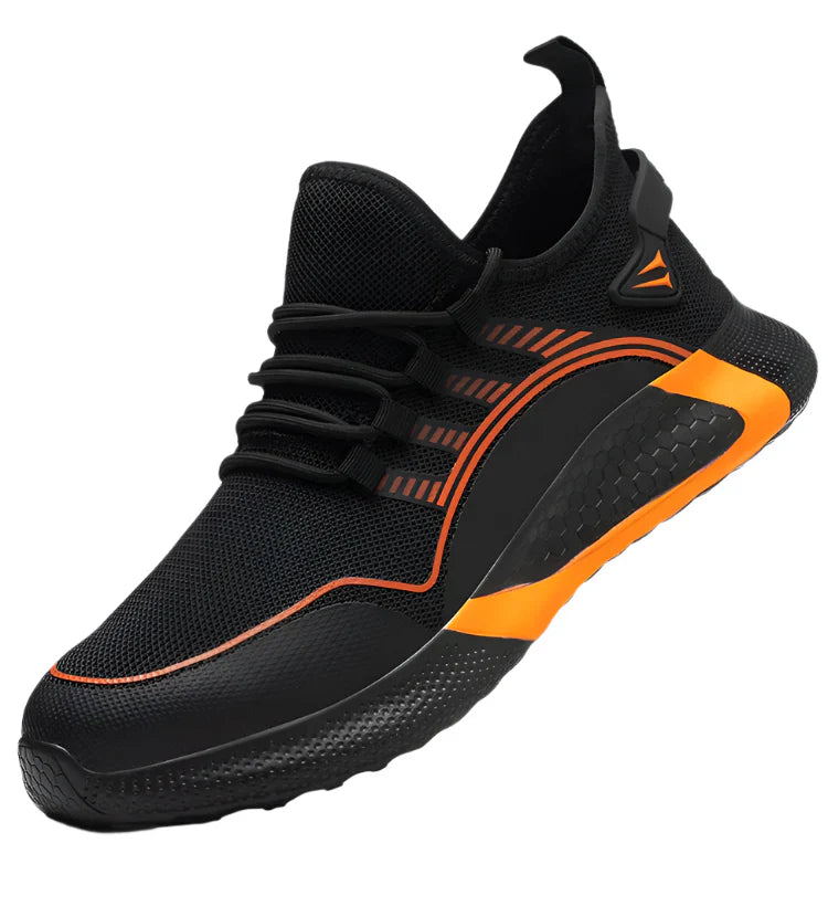 Safety Toe Work Shoes for Men Women (orange)-0
