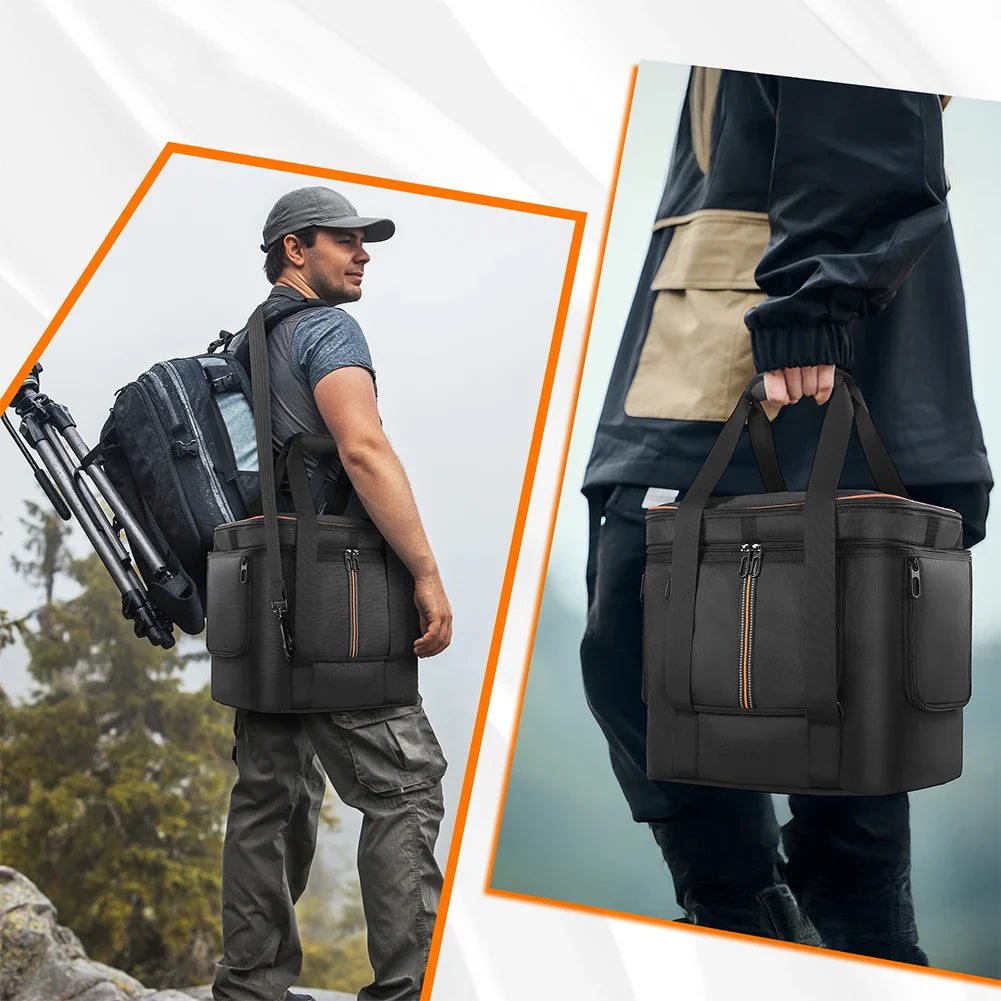 Portable Carrying Case for Jackery Explorer 2000 V2/1000 v2/240 v2/300 Plus Travel Bag Waterproof with Shoulder Strap & Handle-1