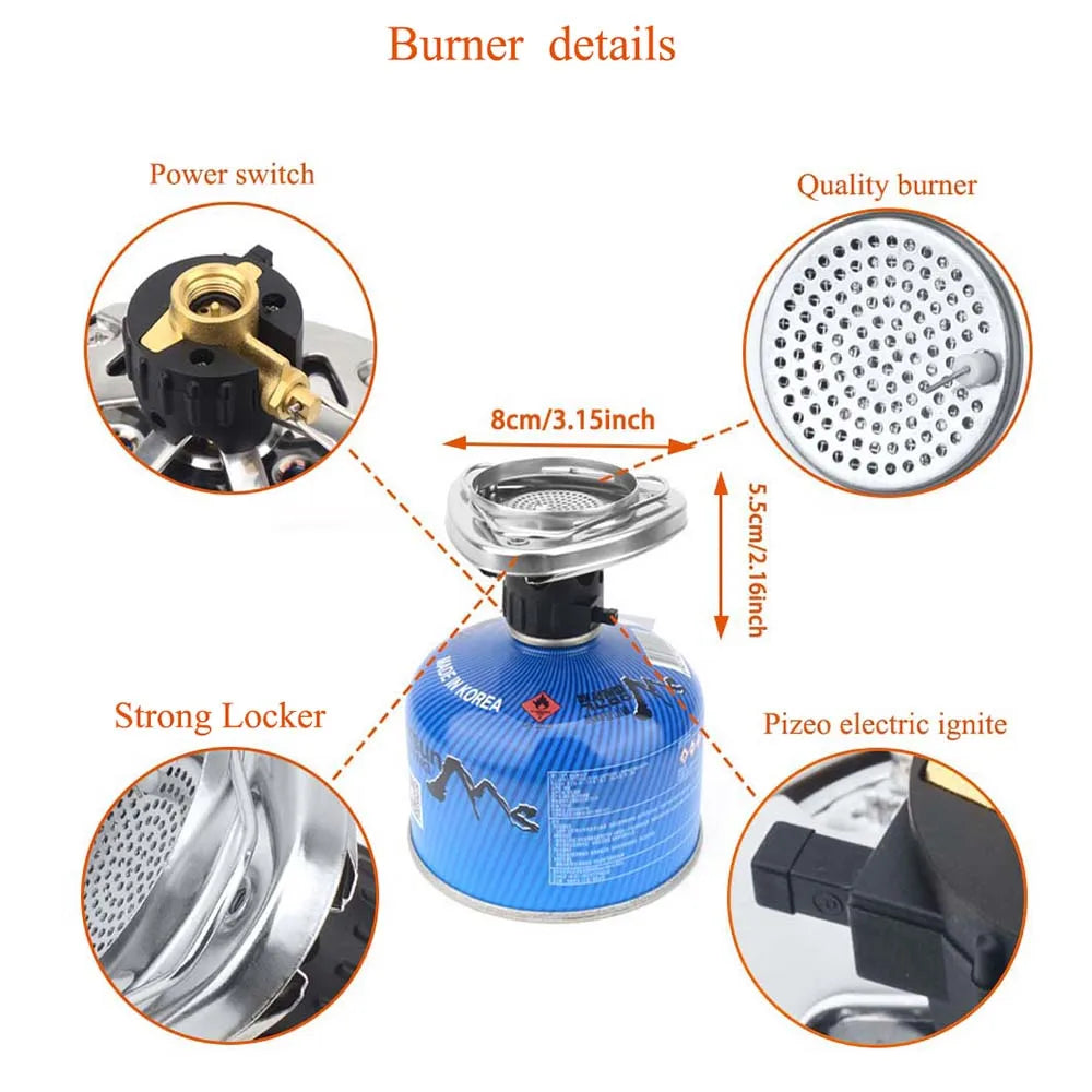 Outdoor Pot Burner Stove System Grey-3