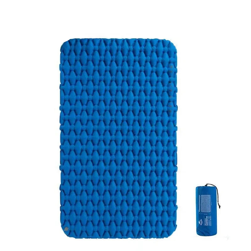 NNEOBA Double Air Mattress Inflatable Sleeping Pad Blue-0