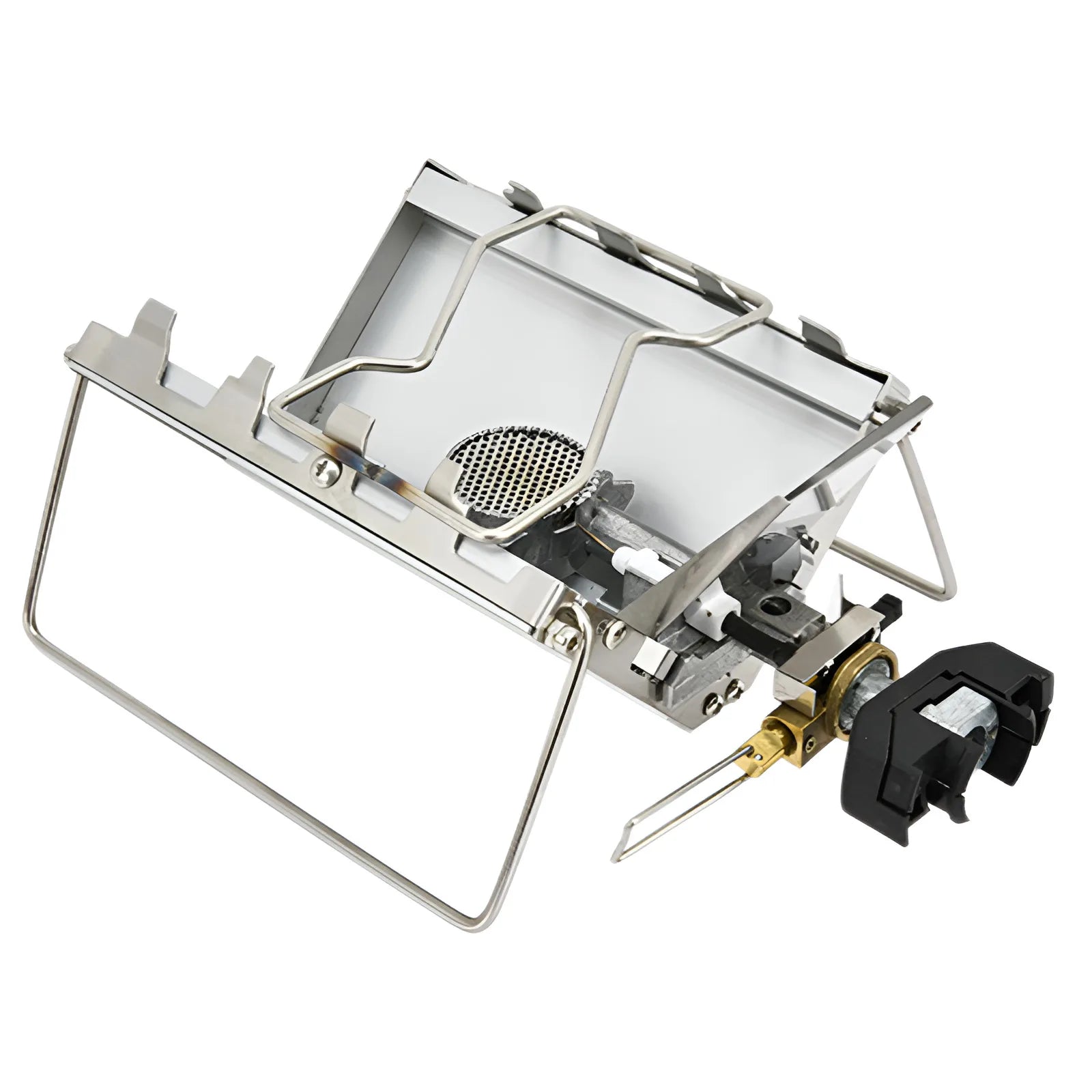 Camping Foldable Cartridge Stove Silver-0