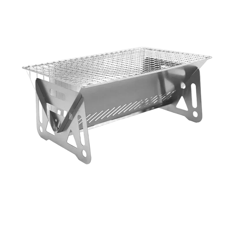 Portable Folding Grill Heating Stove Silver-0