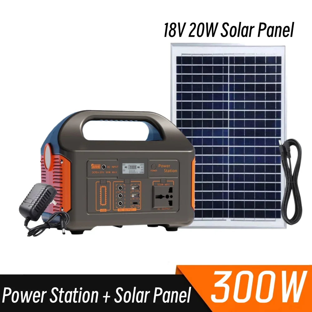 New Arrival Outdoor Portable 500W Power Station Power Generator 110V 220V LED Light Emergency Solar Power Bank for Home Camping-8
