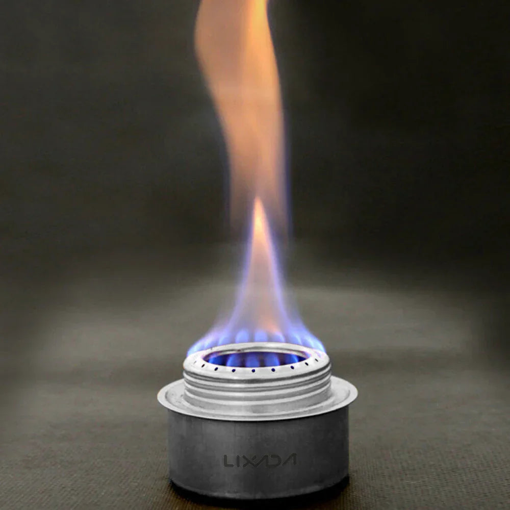 Alcohol Stove Set with Windshield Silver-4