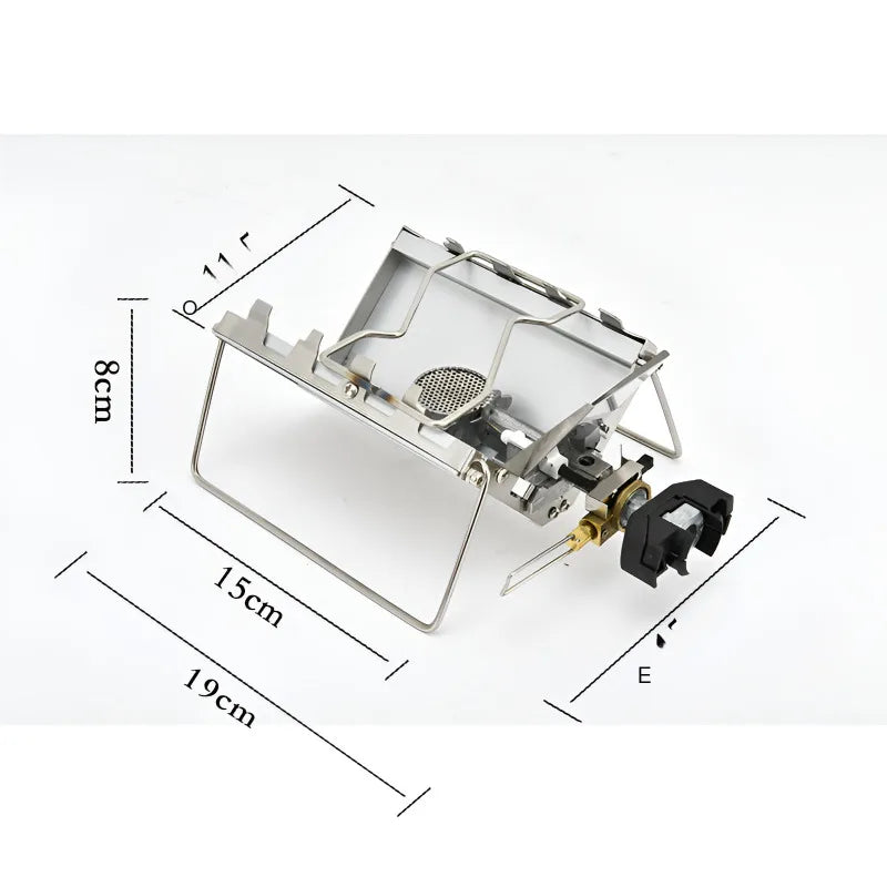 Camping Foldable Cartridge Stove Silver-1
