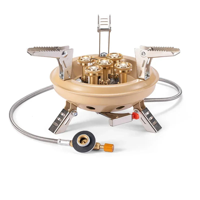 High-Pressure Camping Gas Stove Khaki-0