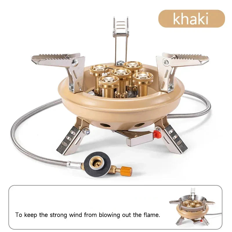 High-Pressure Camping Gas Stove Khaki-3