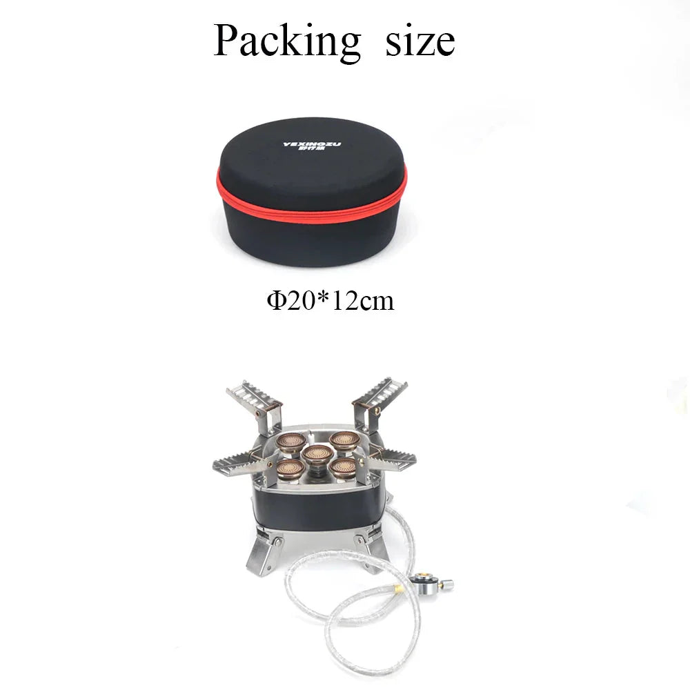 12800W Outdoor Camping Gas Stove Grey-4