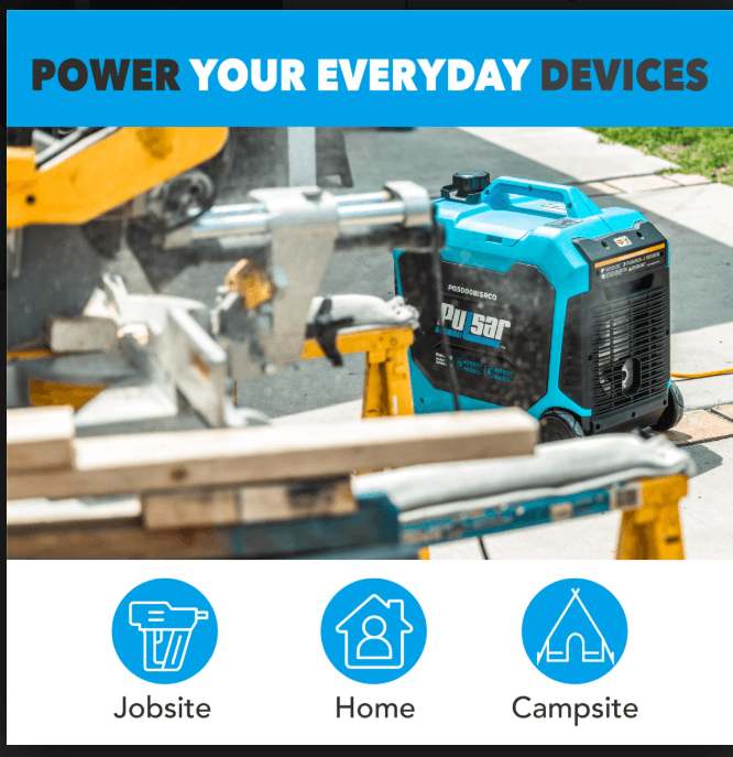 Pulsar 5 250-Watt Dual Fuel Portable Generator with CO Sentry-4