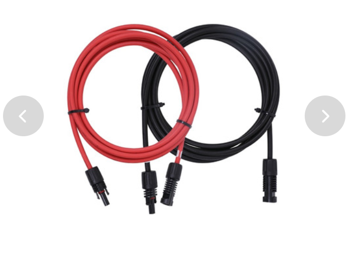 Solar Extension Cables With MC4 Connectors One Pair Red+Black-0