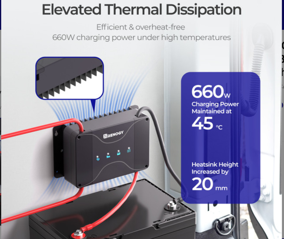 30A 12V DCC30S Dual Input DC-DC On-Board Battery Charger with MPPT-1