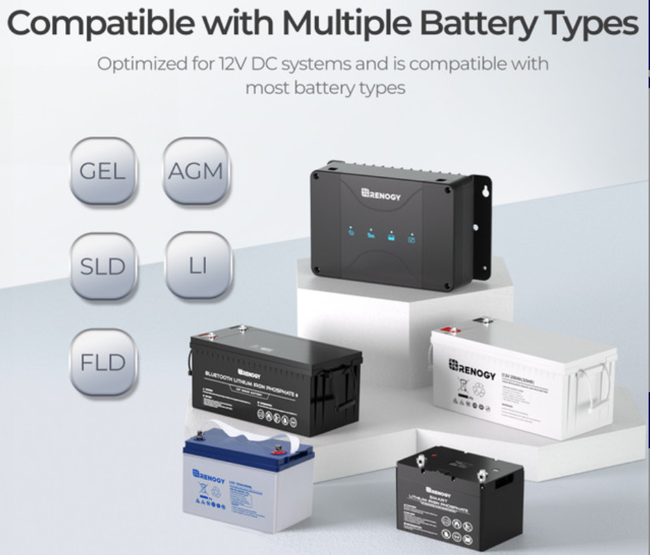 30A 12V DCC30S Dual Input DC-DC On-Board Battery Charger with MPPT-3