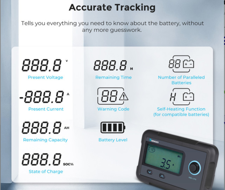 Monitoring Screen for Smart Lithium Battery Series-2