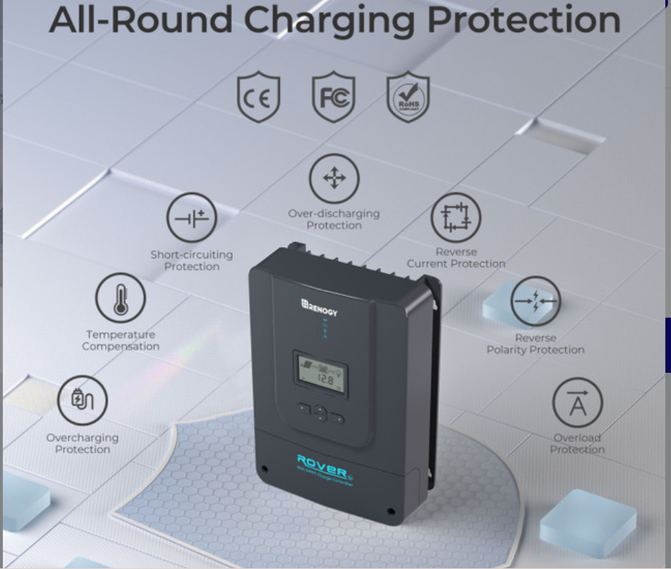 Rover 60Amp MPPT Solar Charge Controller 12V/24V/36V/48V-4