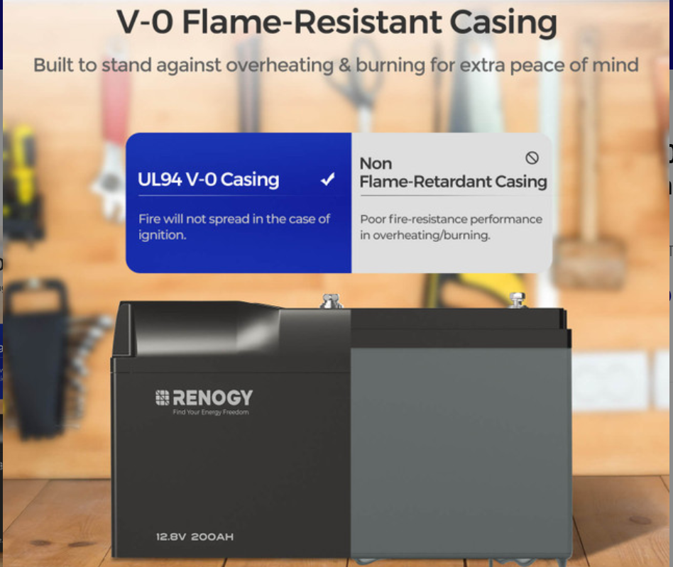 Pro- 12V 100Ah Smart Lithium Iron Phosphate Battery w/ Bluetooth & Self-Heating-2