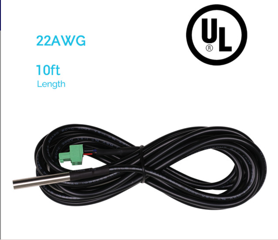 Battery Temperature Sensor for Renogy Solar Charge Controllers-1