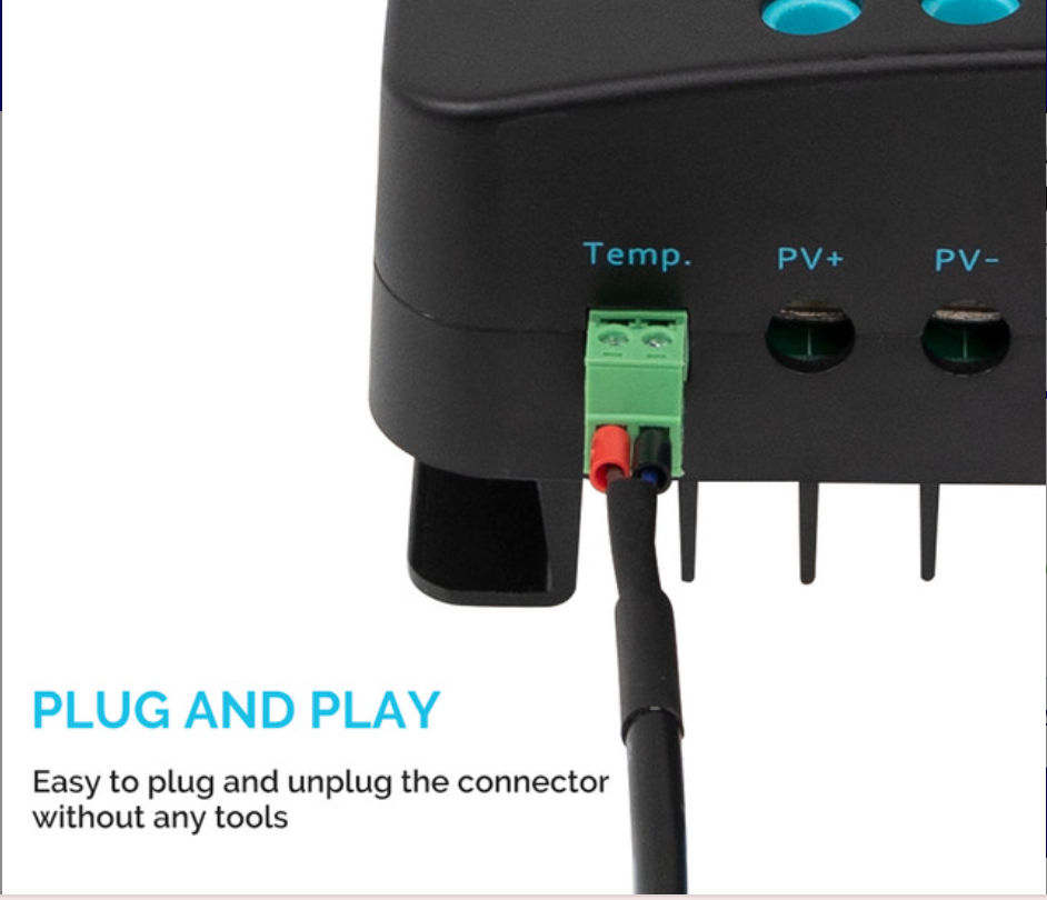 Battery Temperature Sensor for Renogy Solar Charge Controllers-4