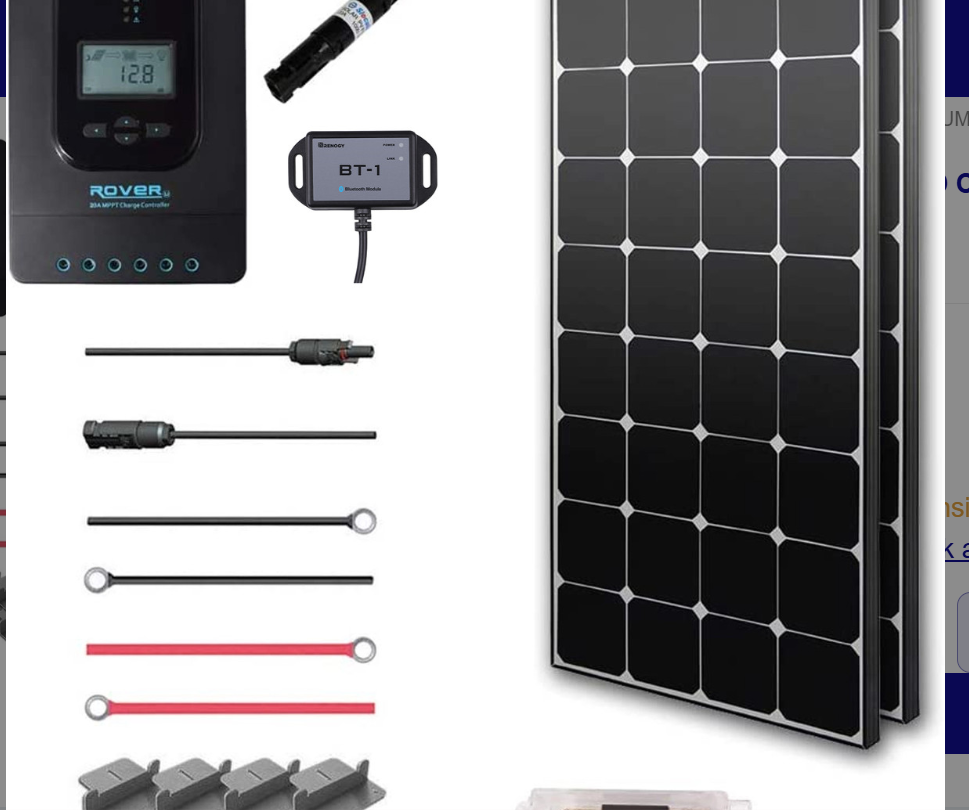 RENOGY NEW 200 WATT 12 VOLT SOLAR PREMIUM KIT-0