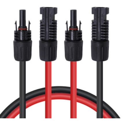 Solar Extension Cables With MC4 Connectors One Pair Red+Black-1