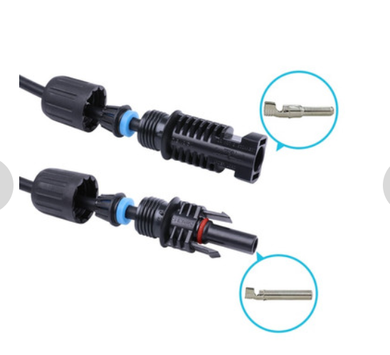 Solar Extension Cables With MC4 Connectors One Pair Red+Black-3