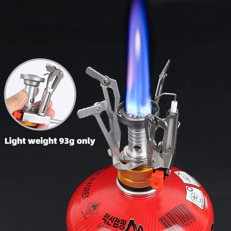 2PCS Mini Camping Gas Stove Orange-3