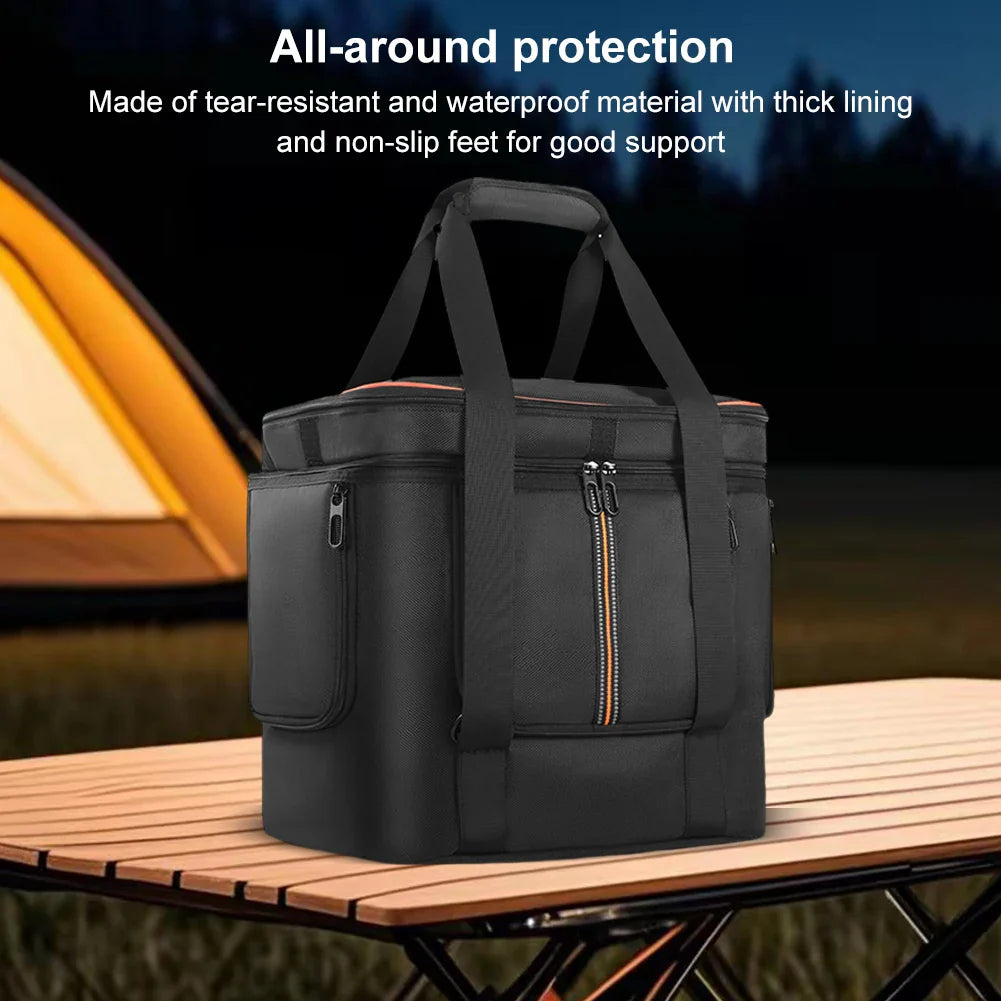 Portable Carrying Case for Jackery Explorer 2000 V2/1000 v2/240 v2/300 Plus Travel Bag Waterproof with Shoulder Strap & Handle-2