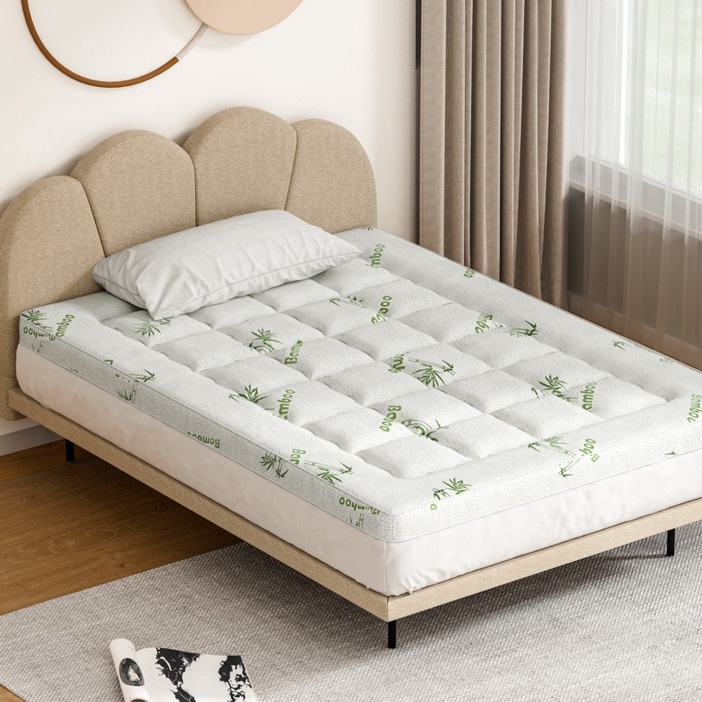 NNEDSZ Bedding Mattress Topper Pillowtop Bamboo 7.5cm Double-4