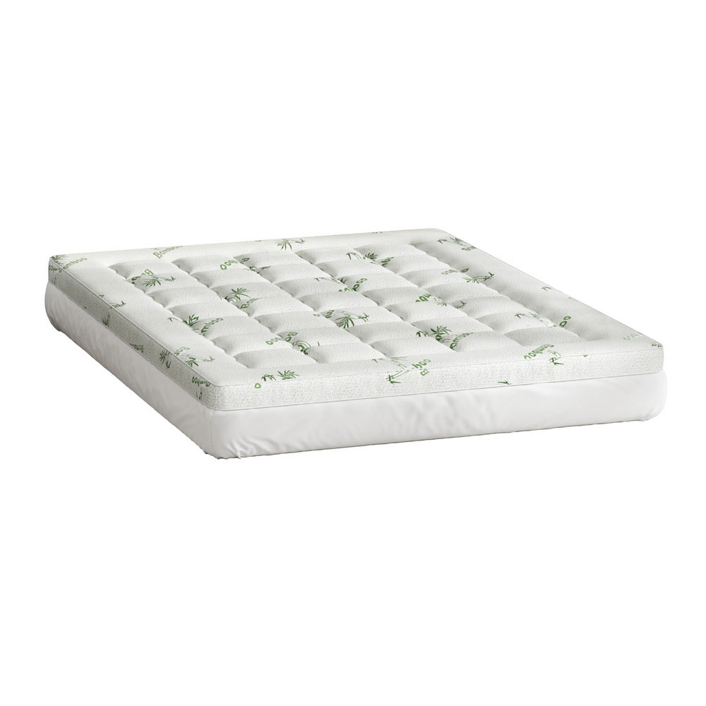 NNEDSZ Bedding Mattress Topper Pillowtop Bamboo 7.5cm Queen-0