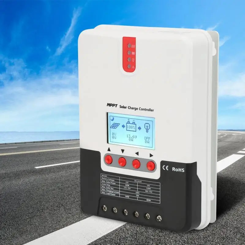 MPPT 30A 40A Solar Charge Controller 12V 24V Auto LCD Display Solar Charger Lithium Lead Acid Gel AGM for Max 100V Solar Panel-1