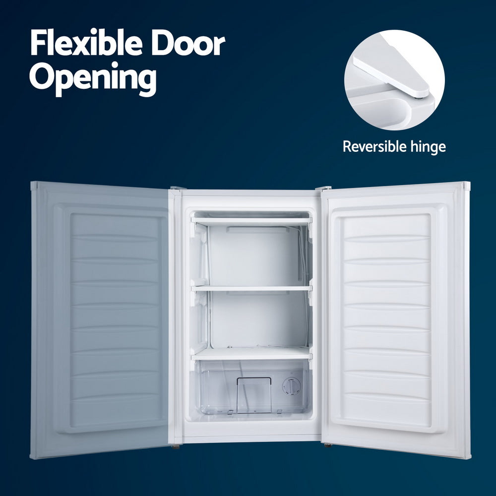 NNEDSZ Devanti 81L Upright Freezer Fridge White-4
