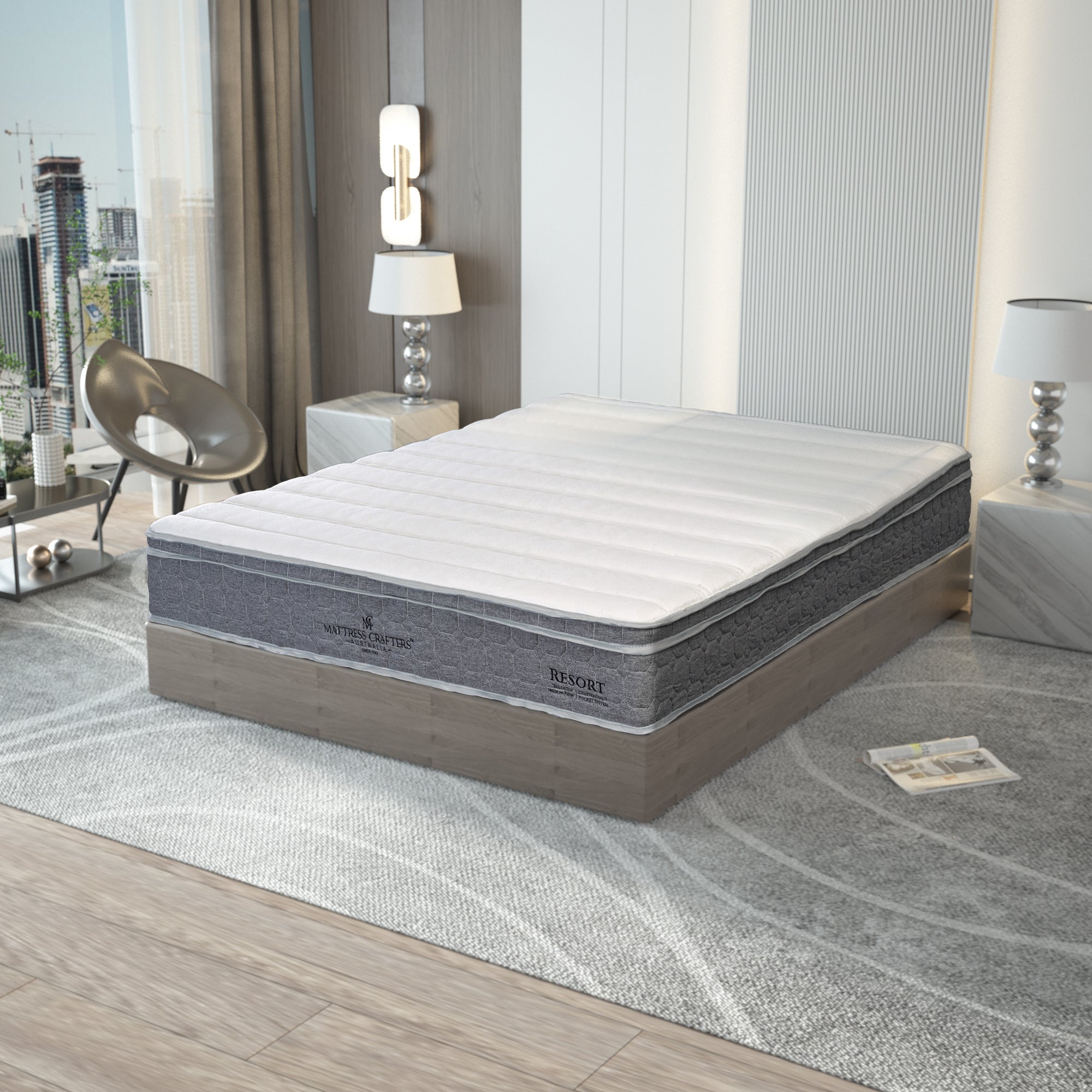 NNEDSZ Resort Single Mattress 7 Zone Pocket Spring-3